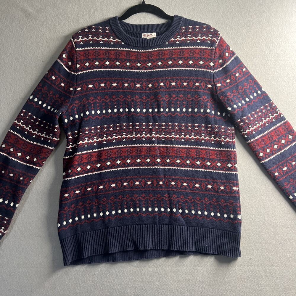 Merona Multicolor Fair Isle Unisex Sweater Size Medium‎